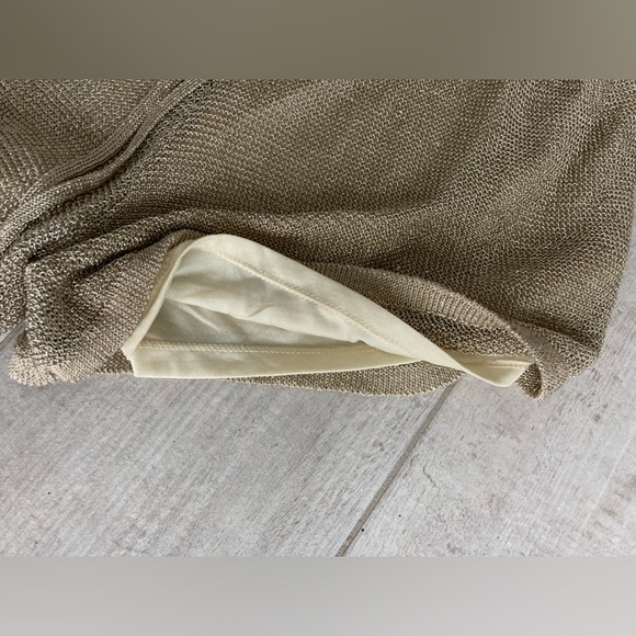 Zara Gold Lined Mesh Shorts - Picture 2 of 7